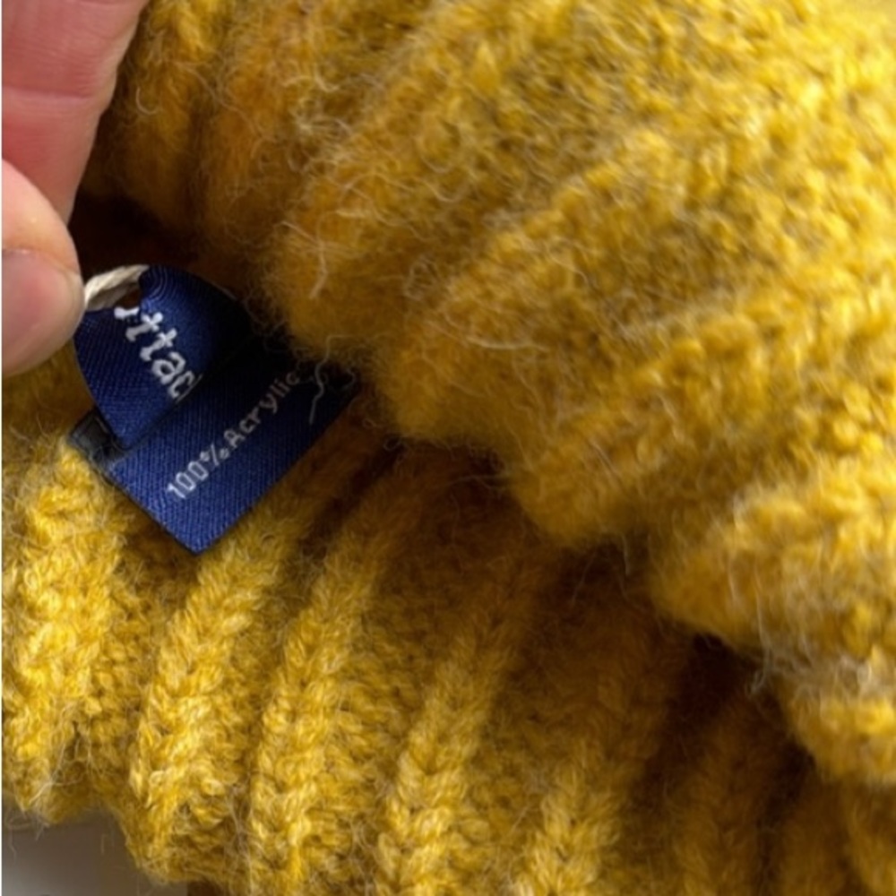 NWT Hat Attack Color Story Knit Beanie in Mustard Yellow Women’s One Size - Picture 6 of 6